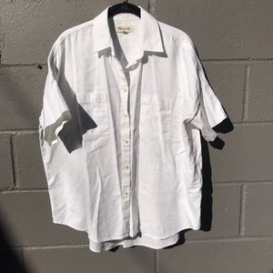 Madewell Cotton Courier Shirt New with slight flaw